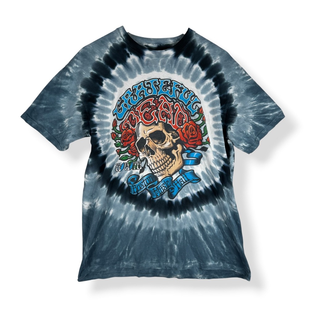 Liquid Blue T Shirt Mens Size Large Grateful Dead Tie Dye Indie Rock Band Hippie